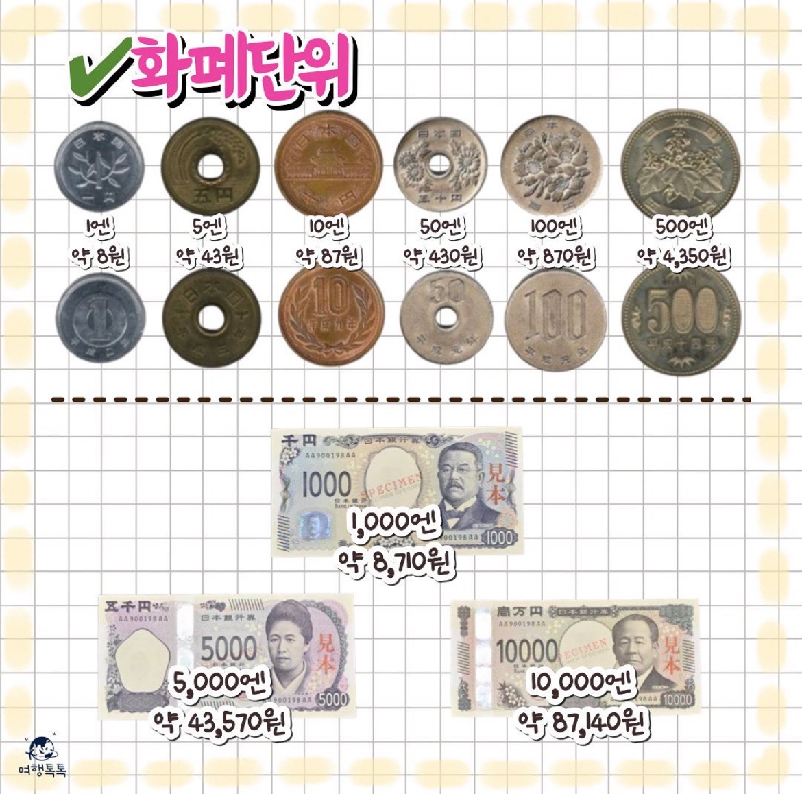 일본 화폐 1엔도 많이 쓰여? - 언니가 갖고 싶어서 만든 앱, 속닥